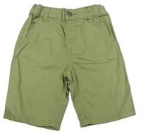 Khaki plátěné kraťasy Nutmeg