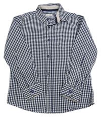 Tmavomodro-bílá kostičkovaná košile M&Co.