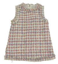 Bílo-barevné úpletové vzorované šaty 