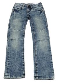 Tmavomodré melírované skinny rifle Chapter young