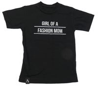 Černé tričko s nápisem 