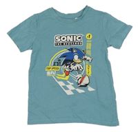 Modré tričko se Sonicem 