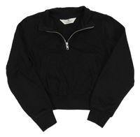Černá crop mikina H&M