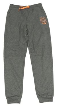 Šedé tepláky s číslem H&M