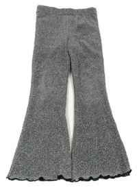 Stříbrné třpytivé flare legíny Matalan