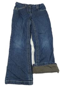 Tmavomodré podšité rifle 