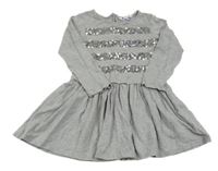 Šedé šaty s flitry John Lewis