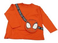 Červeno-černé triko s kapsou - Spiderman George