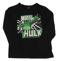 Černé triko s Hulkem Marvel