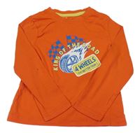 Oranžové triko - Hot Wheels Lupilu