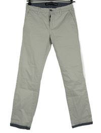 Pánské béžové plátěné slim kalhoty Denim vel. 28/30