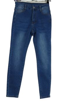 Dámské modré skinny rifle Shein 