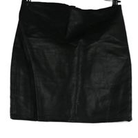 Dámská černá koženková sukně Warehouse