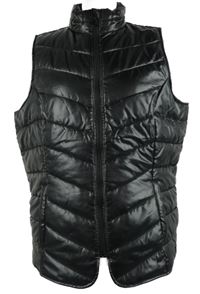 Dámská černá šusťáková prošívaná zateplená vesta Laura Torelli 