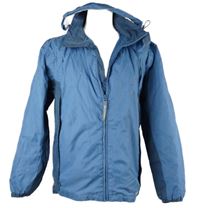 Pánská světlemodrá šusťáková sportovní bunda s kapucí Unlicensed 