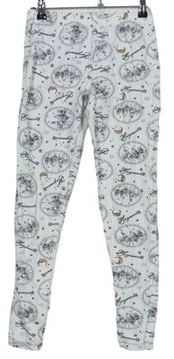 Dámské bílé pyžamové kalhoty s potiskem Harry Potter zn. George 