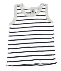 Bílo-černé pruhované tílko Petit Bateau