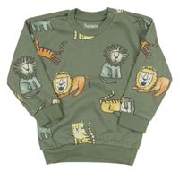 Khaki mikina se zvířaty zn. Nutmeg