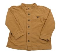 Hnědé propínací triková košile George