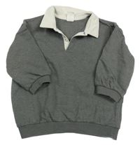 Šedá mikina s límečkem H&M