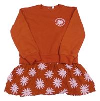 ORanžové šaty s kytičkami L&D