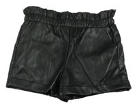 Černé koženkové kraťasy Primark