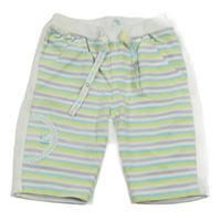 Barevné pruhované lehké tepláky 