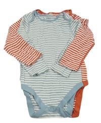 2x pruhované body červeno-bílé+ modro-bílé M&S