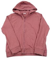 Vínová propínací mikina s kapucí Name it