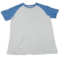 Bílo-modré tričko Primark