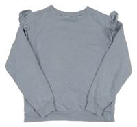 Modro-šedá mikina s volány H&M