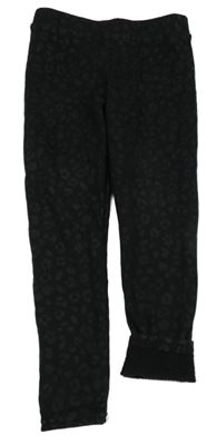 Černo-šedé vzorované teplé legíny Primark