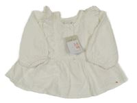 Nové - Bílé šaty s 3D puntíky Primark