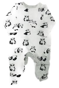 Bílý overal s pandami H&M