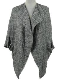 Dámský černo-bílý vzorovaný cardigan Atmosphere