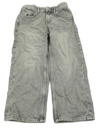 Světlešedé široké rifle H&M