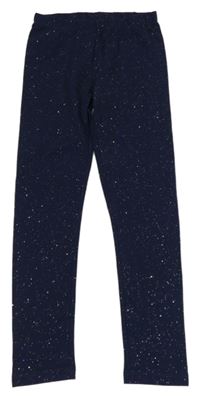 Tmavomodré třpytivé legíny Yigga