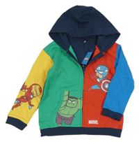 Nové - Barevná propínací mikina s kapucí - Avengers Marvel