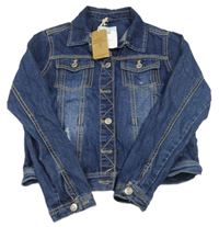 Nové - Tmavomodrá riflová bunda s prošoupáním Next