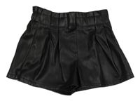 Černé koženkové paper bag kraťasy zn.Jeff&co