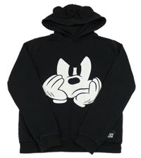 Černá mikina s Mickeym a kapucí C&A