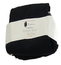 Nové - 2x černé punčocháče Primark