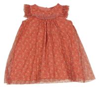 Růžové tylové šaty se srdíčky Kiki&Koko