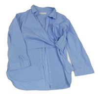 Modrá zavinovací halenka Zara