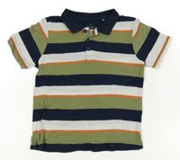 Barevné pruhované polo tričko Topolino