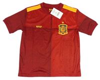 Červený funkční fotbalový dres RFEF