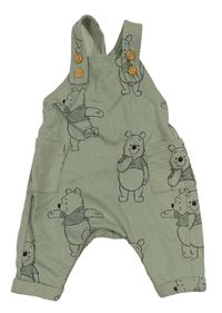 Khaki laclové tepláky s medvídkem Pú H&M