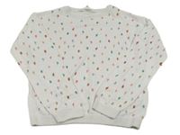 Smetanovo-barevný vzorovaný lehký svetr H&M