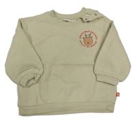 Béžová oversize mikina se sobem Next