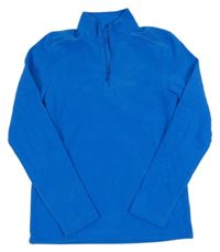 Safírová fleecová mikina s logem Maier Sports